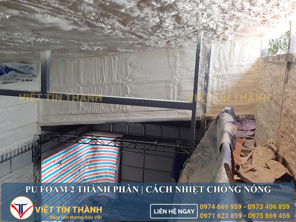 phun pu foam cách nhiệt chống nóng